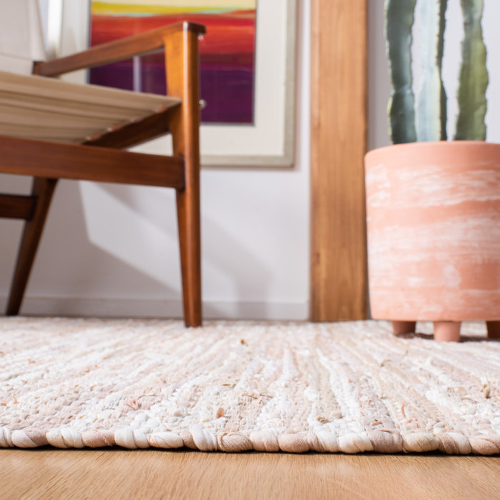 Sand & Stable Patricia Handmade Flatweave Cotton Beige Rug & Reviews